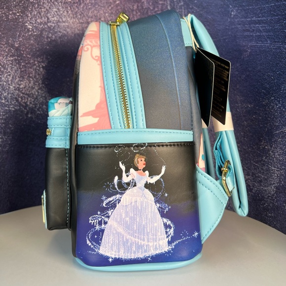 Loungefly: Disney - Cinderella Princess Scene Mini Backpack - Picture 4 of 4